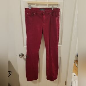 Women's Red Jeans